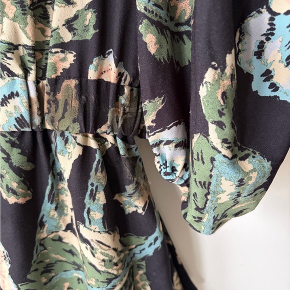 RHODE Camellia Vine Black Floral Pia Dress Size 8 - Picture 11 of 16